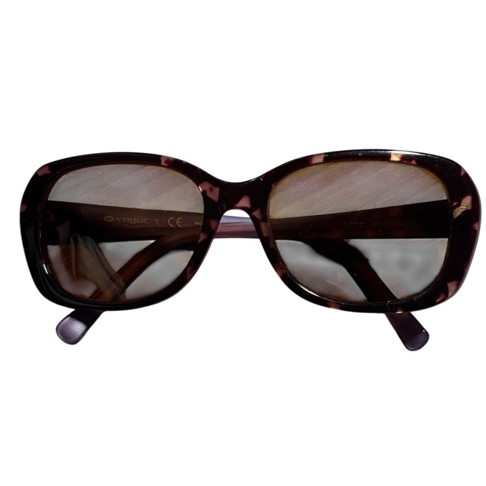 Vintage Vogue Purple Tortoise Rectangular Sunglass FRAMES ONLY Designer‎ Frames